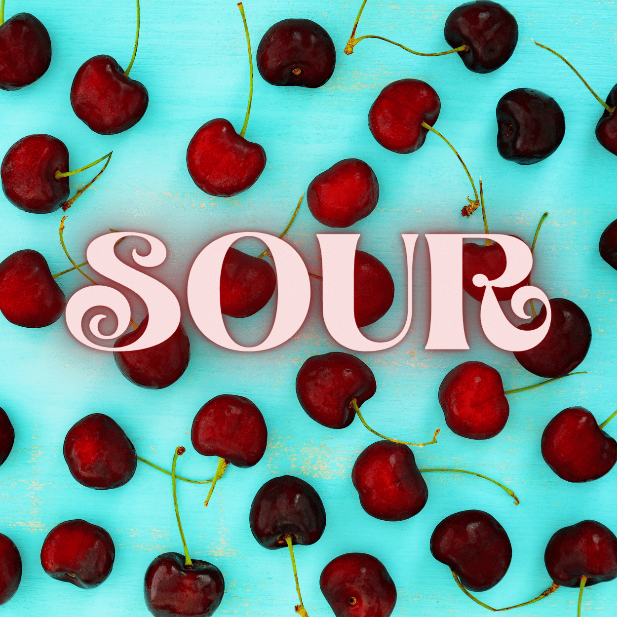 SOUR DARK CHERRY Zero Calorie Sugar Free Drink Mix, Stevia Sweetened, Great for Loaded Tea, 4.5 Oz