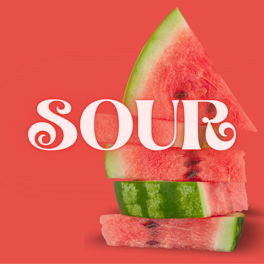 SOUR WATERMELON Zero Calorie Sugar Free Drink Mix, Stevia Sweetened, Great for Loaded Tea, 4.5 Oz